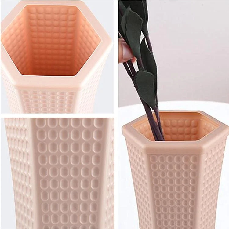 Versatile Plastic Vase for Creative Wet and Dry Flower