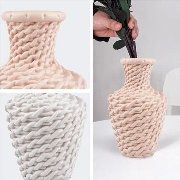 Versatile Plastic Vase for Fresh and Dried Floral