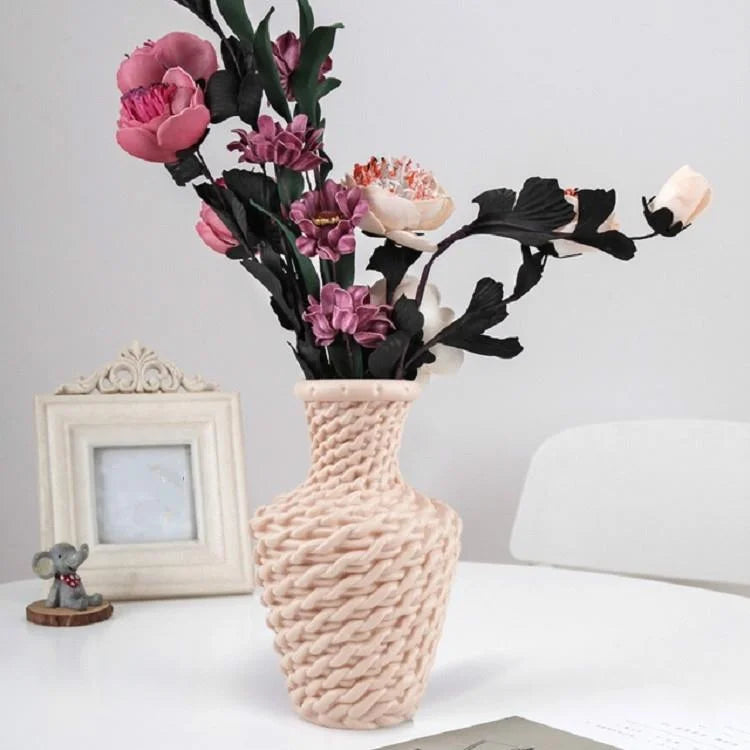 Versatile Plastic Vase for Fresh and Dried Floral