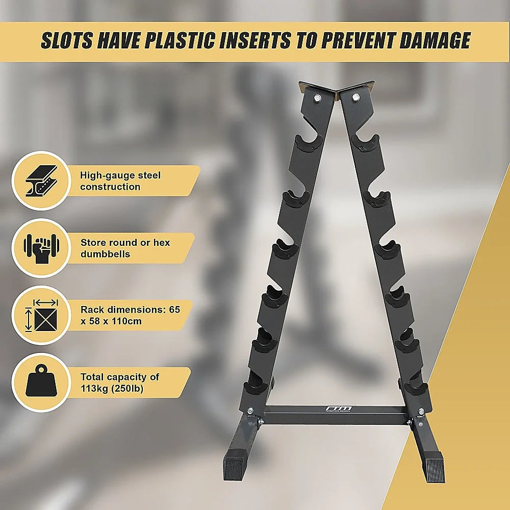 Vertical Dumbbell Rack Weight Stand - Steel - Fitness