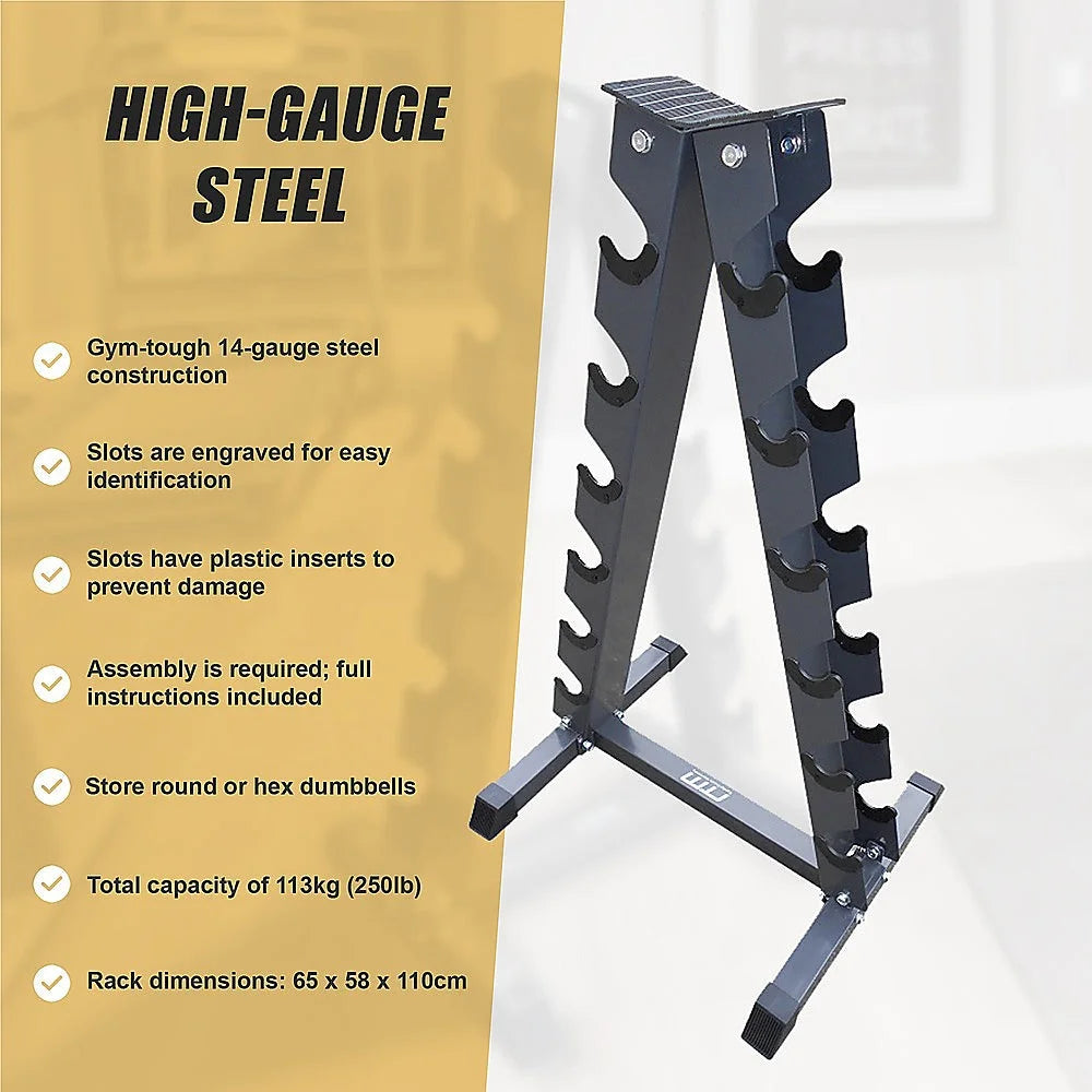 Vertical Dumbbell Rack Weight Stand - Steel - Fitness