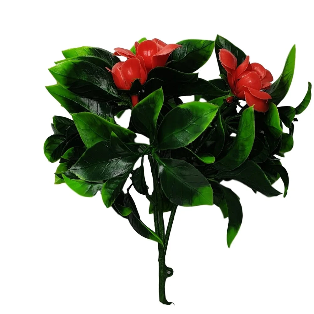 Vertical Garden Green Wall Elegant Red Rose UV Resistant