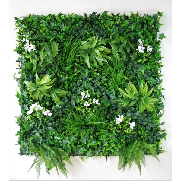 Vertical Garden Green Wall Snowy White UV Resistant 100cm x