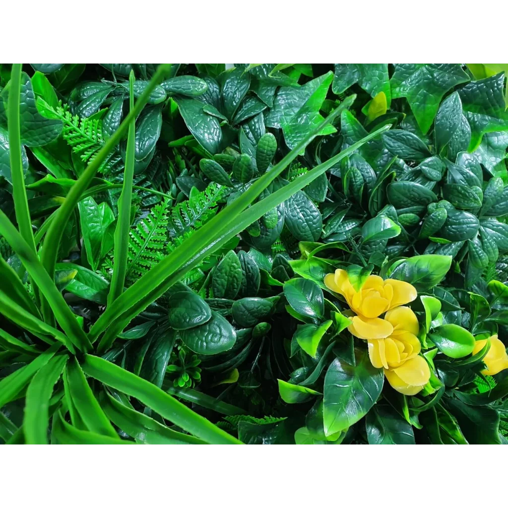 Vertical Garden Green Wall Yellow Rose UV Resistant Sample