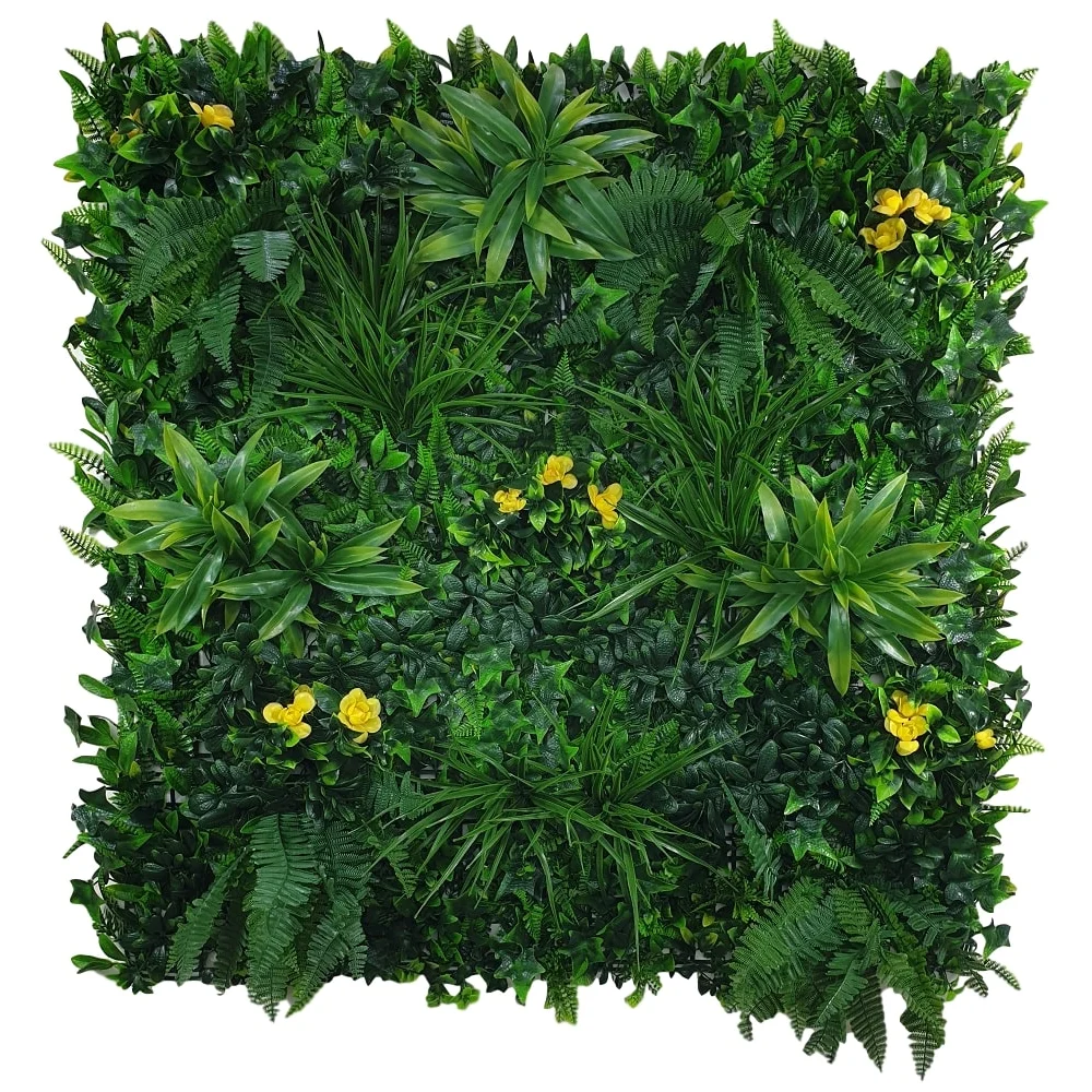 Vertical Garden Green Wall Yellow Rose UV Resistant Sample