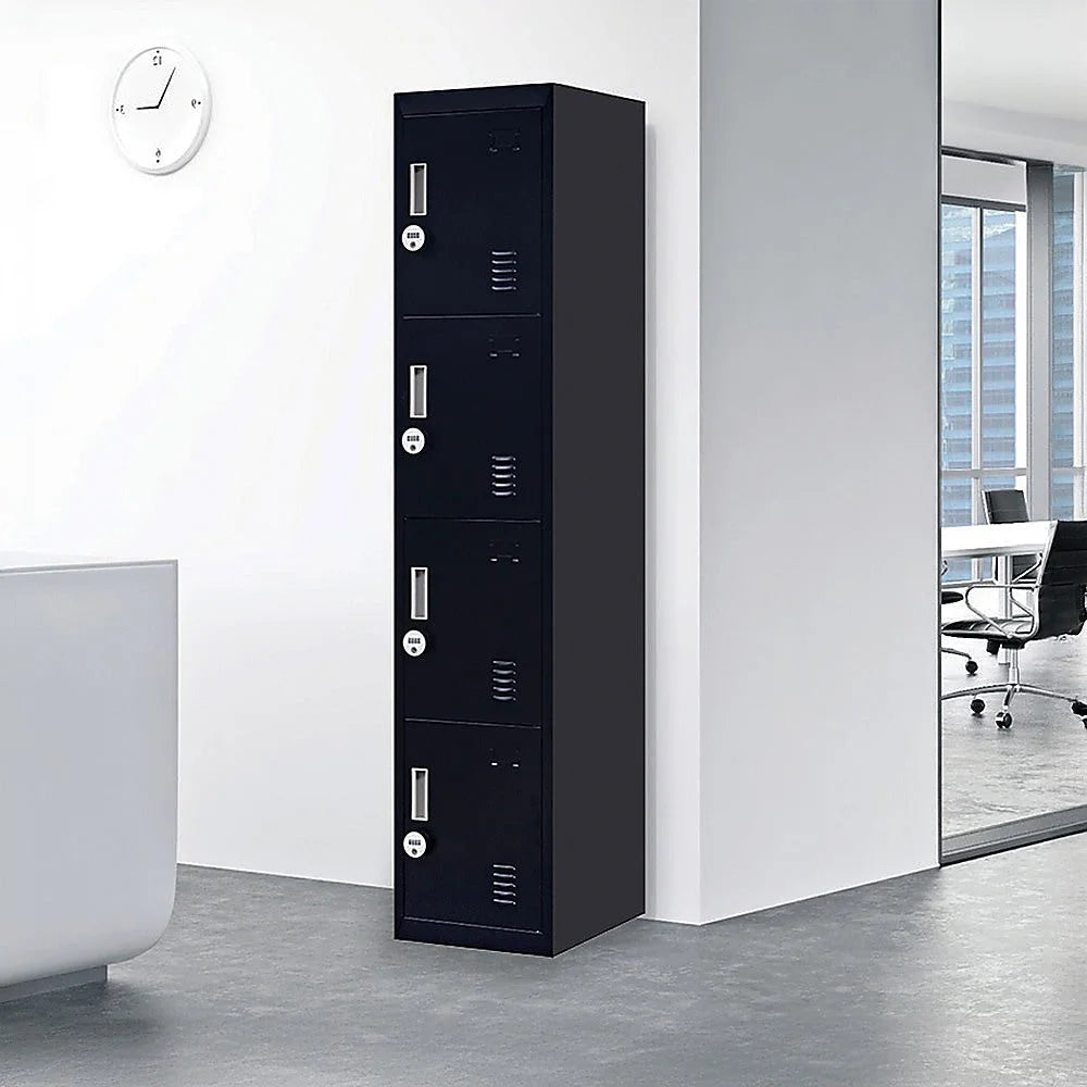 Vertical Locker for Office Gym 4-Digit Combination Lock
