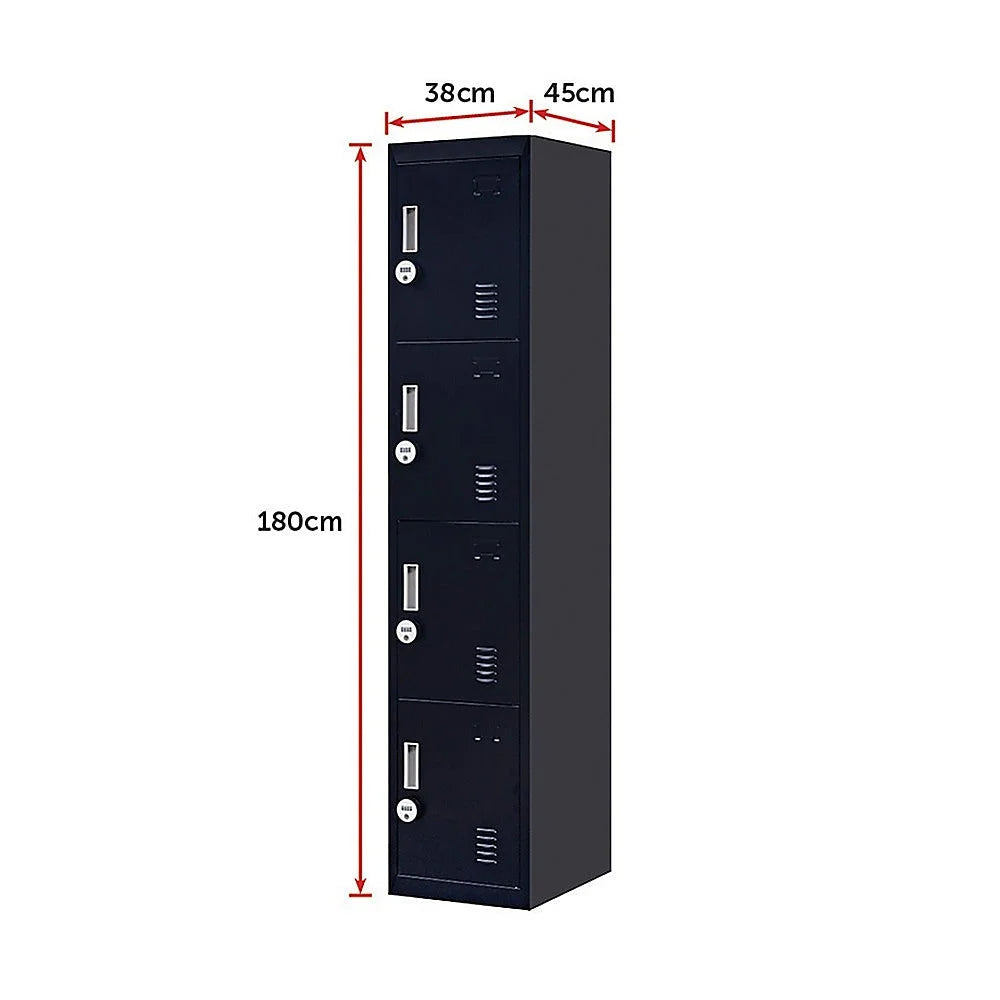Vertical Locker for Office Gym 4-Digit Combination Lock