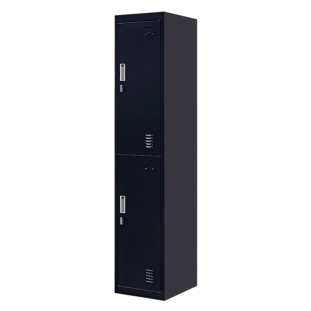 Vertical Locker for Office Gym School Home 2-Door Padlock