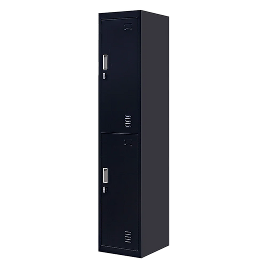 Vertical Locker for Office Gym School Home 2-Door Padlock