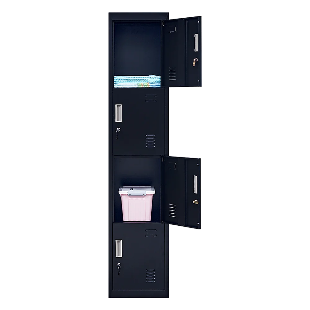 Vertical Locker Office Gym Shed 4-Door Standard Lock