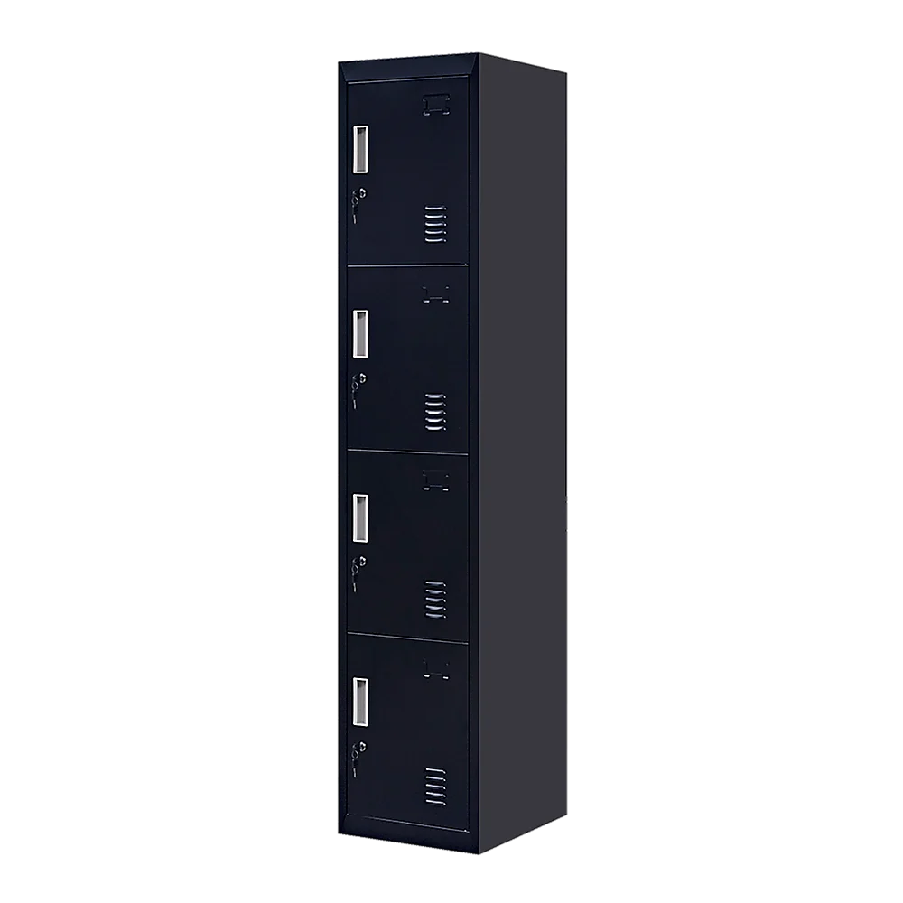 Vertical Locker Office Gym Shed 4-Door Standard Lock