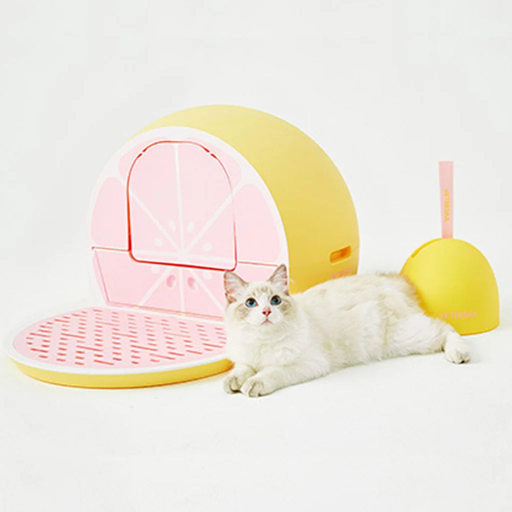 Vetreska Fruity Portable Cat Kitty Toilet Litter Box Tray