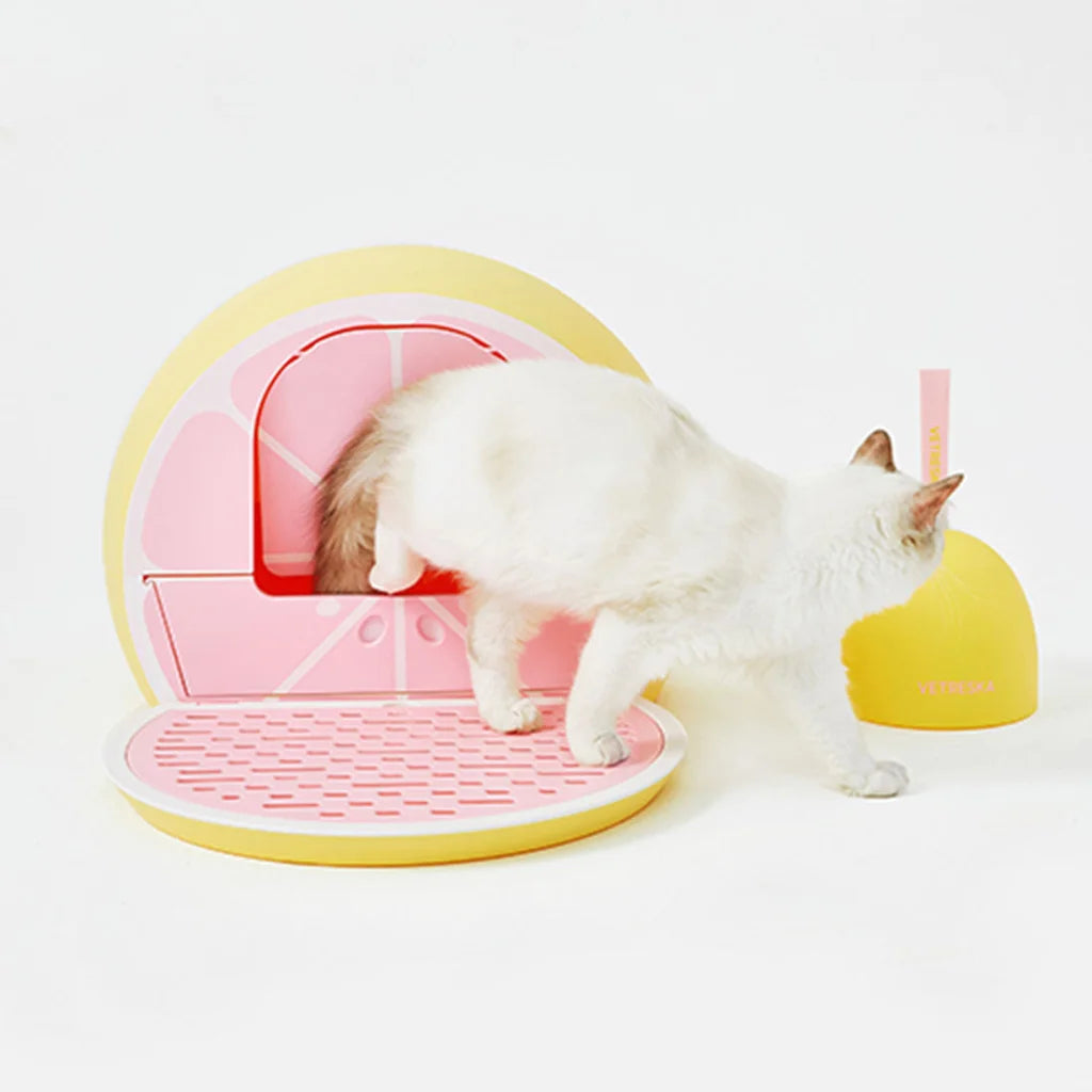 Vetreska Fruity Portable Cat Kitty Toilet Litter Box Tray