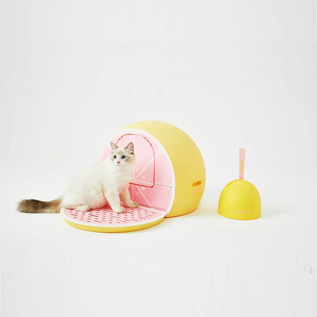 Vetreska Fruity Portable Cat Kitty Toilet Litter Box Tray