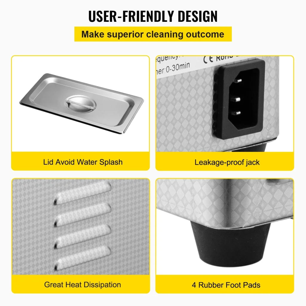 Vevor professional ultrasonic with assembled layout and visible hardware