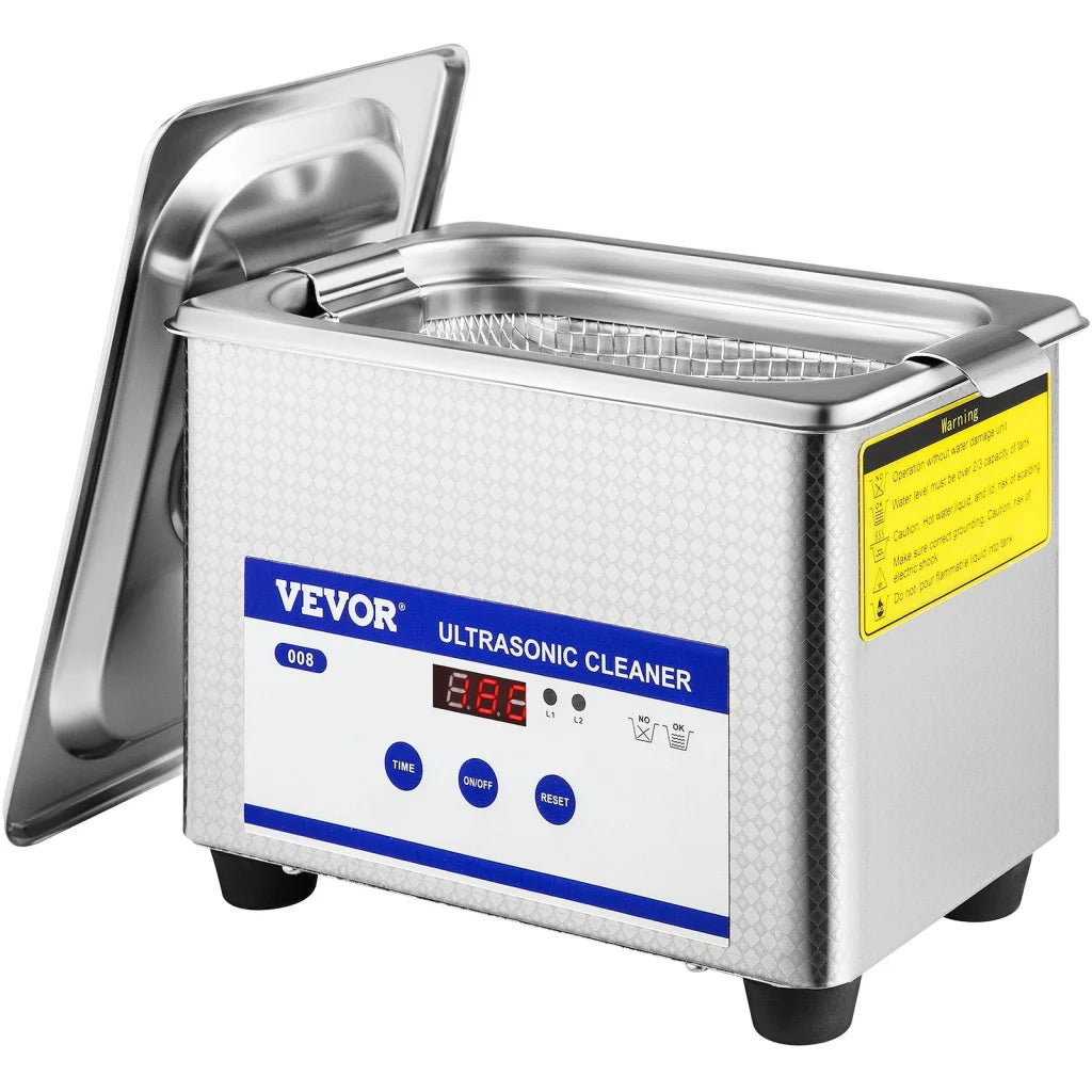 Steel 8l vevor professional ultrasonic with clean finish and fitted components