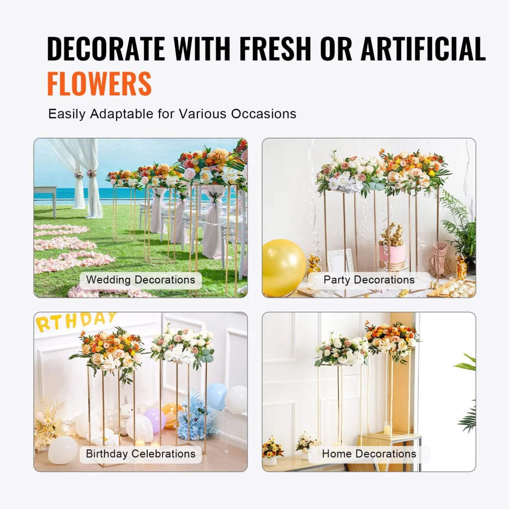 VEVOR 10PCS 31.5inch/80cm High Wedding Flower Stand