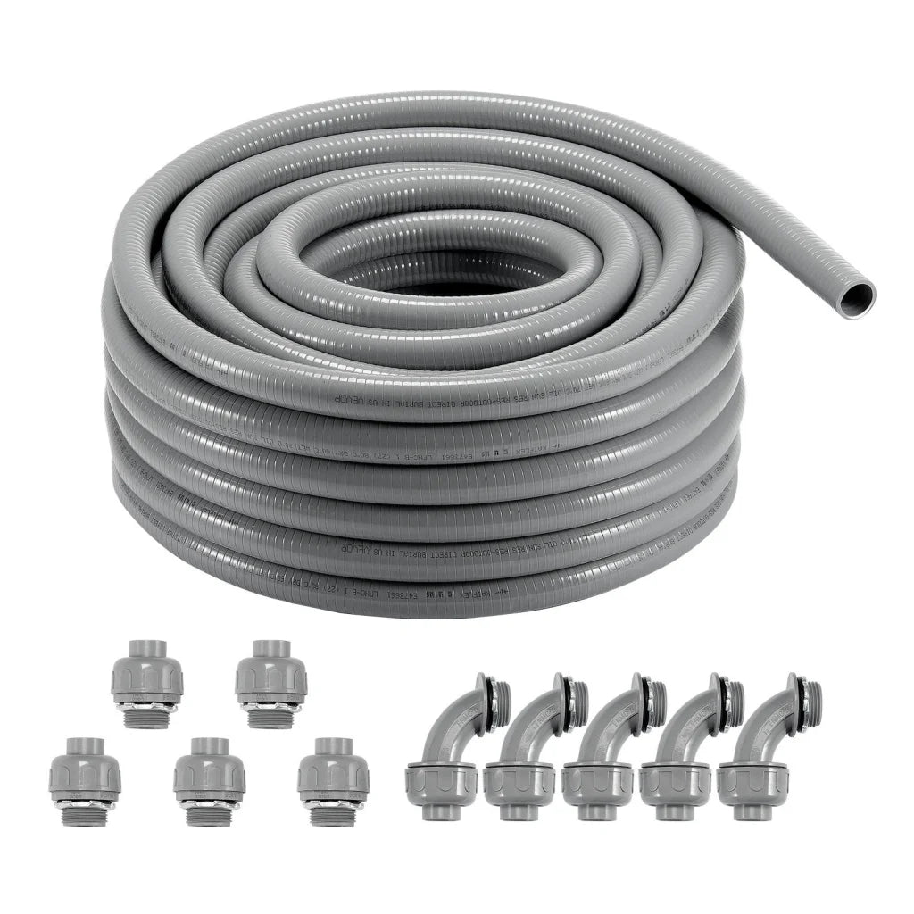 VEVOR 12.7 mm Flexible Electrical Conduit 30.5 m PVC