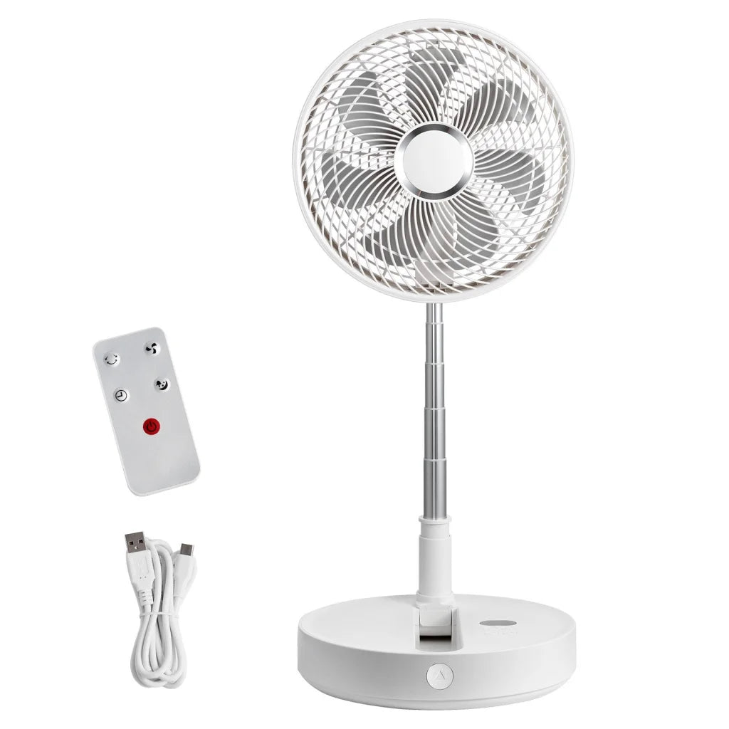 VEVOR 12 Inch Foldable Oscillating Standing Fan with Remote