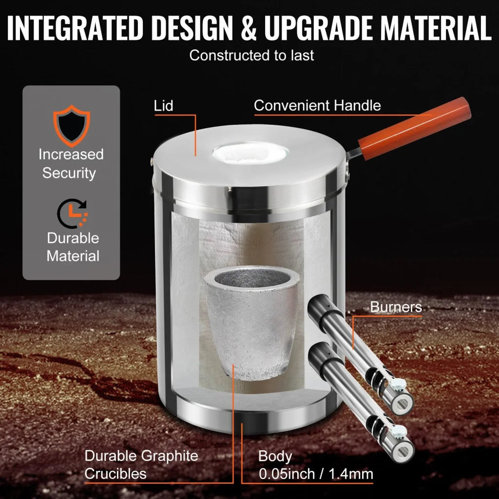 VEVOR 12KG Propane Smelting Furnace Kit Melting Furnace