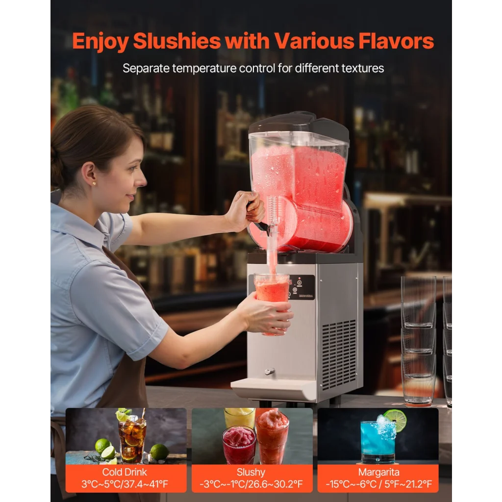 12L Commercial Slushy Machine Margarita Smoothie Frozen Drink Maker