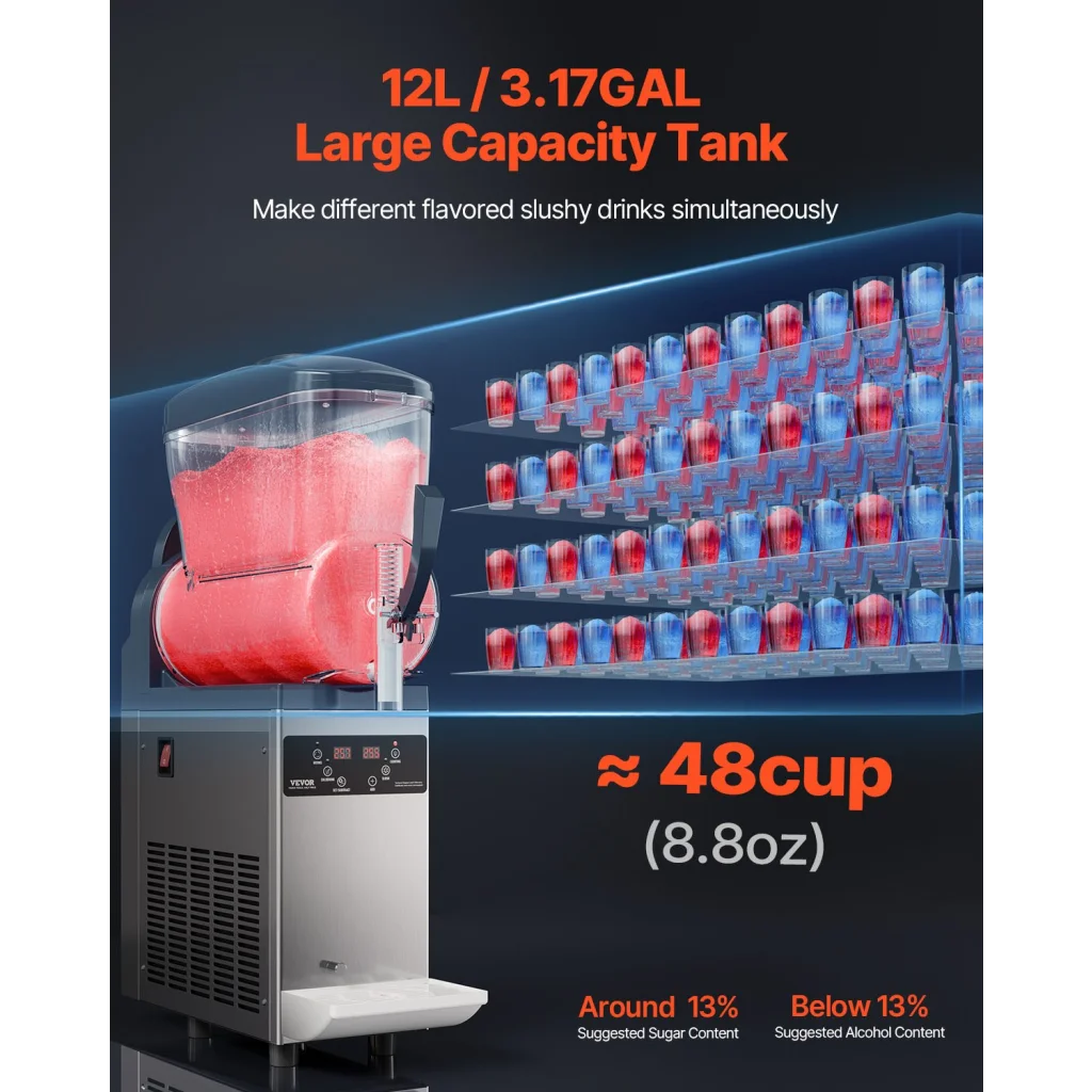 12L Commercial Slushy Machine Margarita Smoothie