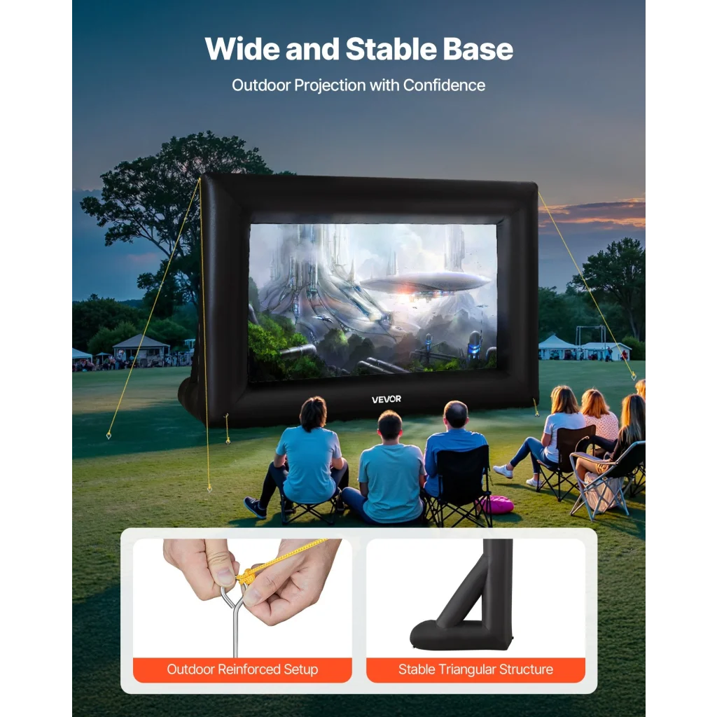 VEVOR 14 ft Inflatable Movie Screen 16:9 600D Movie