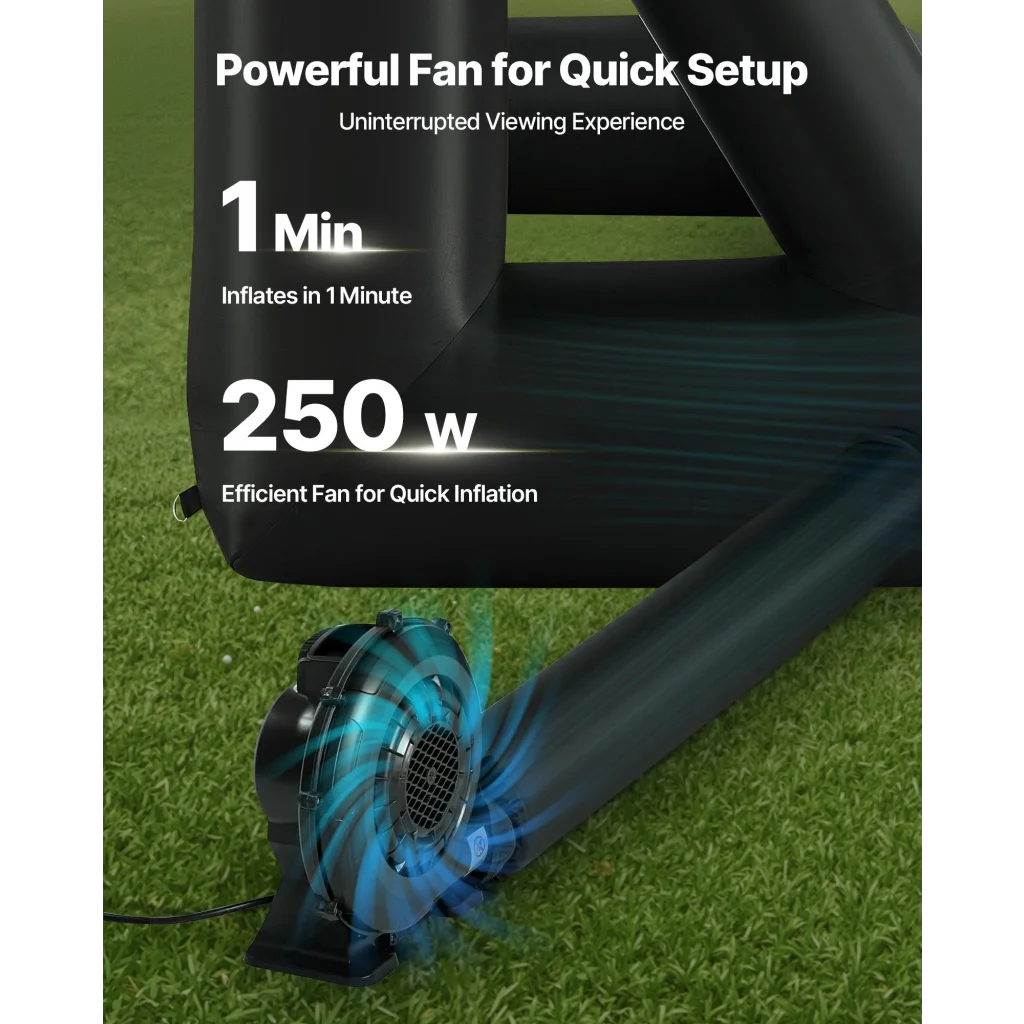 VEVOR 16 ft Inflatable Movie Screen 16:9 600D Movie