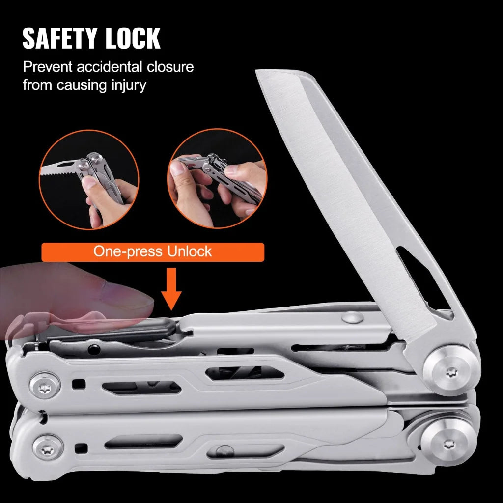 VEVOR 16-In-1 Multitool Pliers Multi Tool Pliers Cutters