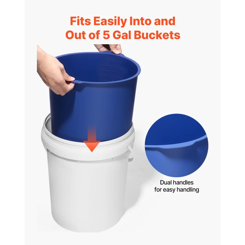 VEVOR 18.9L Bucket Liner for Concrete Mix Reusable Silicone