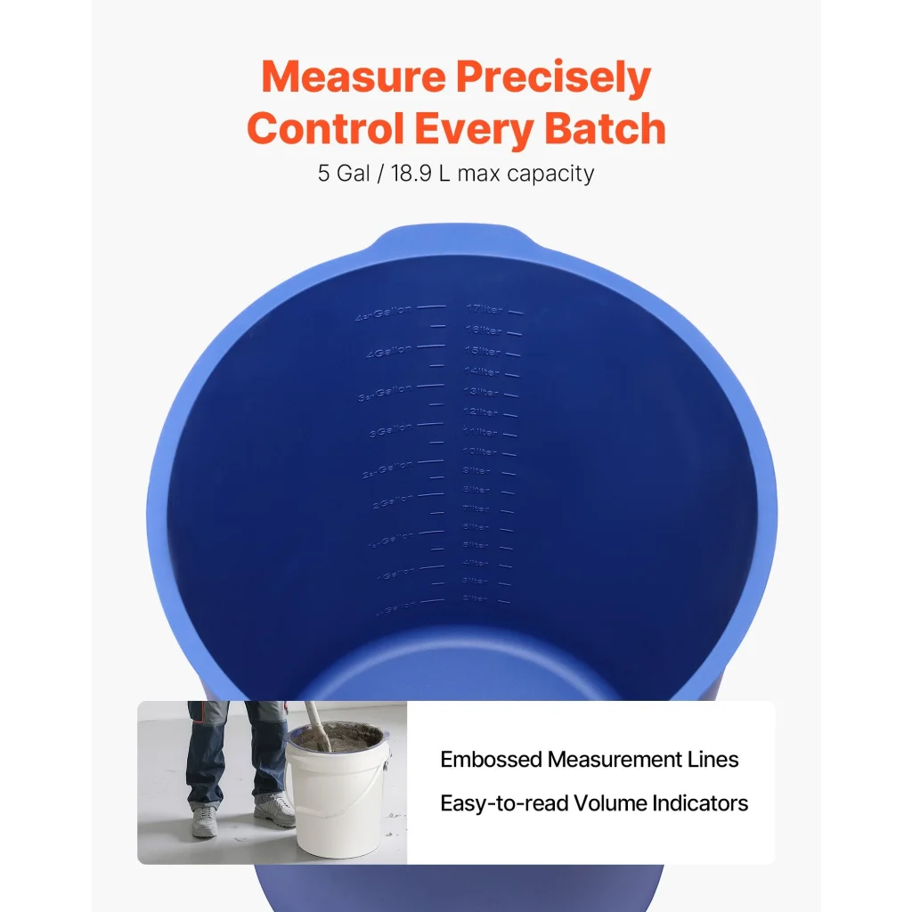 VEVOR 18.9L Bucket Liner for Concrete Mix Reusable Silicone
