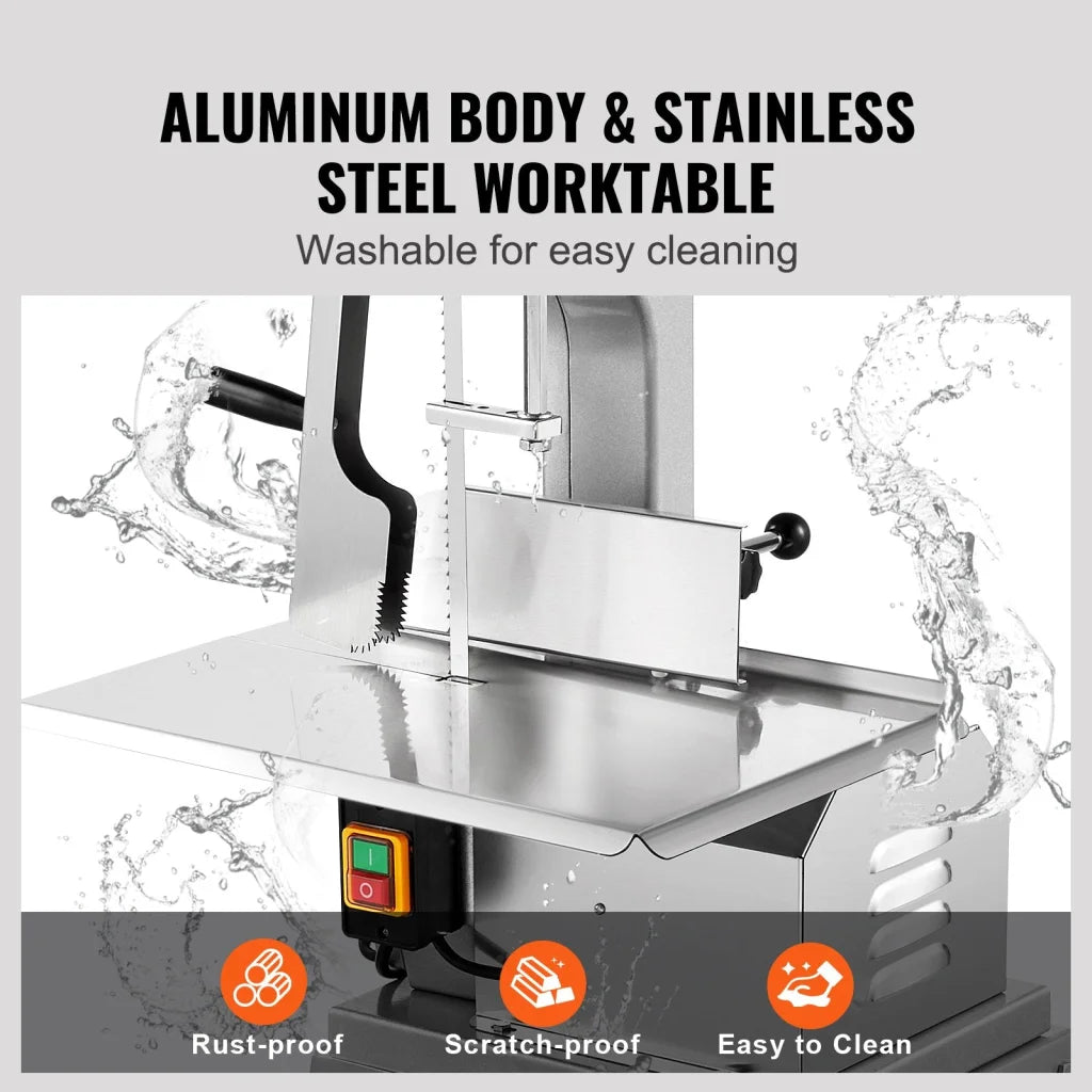 VEVOR 1800W Commercial Electric Meat Bandsaw Stainless