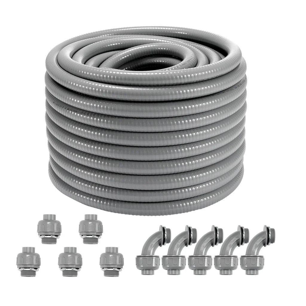 VEVOR 19.1 mm Flexible Electrical Conduit 30.5 m PVC