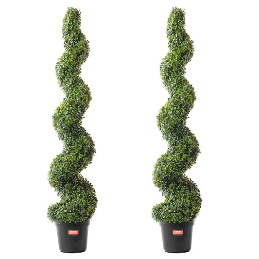 VEVOR 2 Pack 152.4cm Artificial Boxwood Topiary Tree Faux