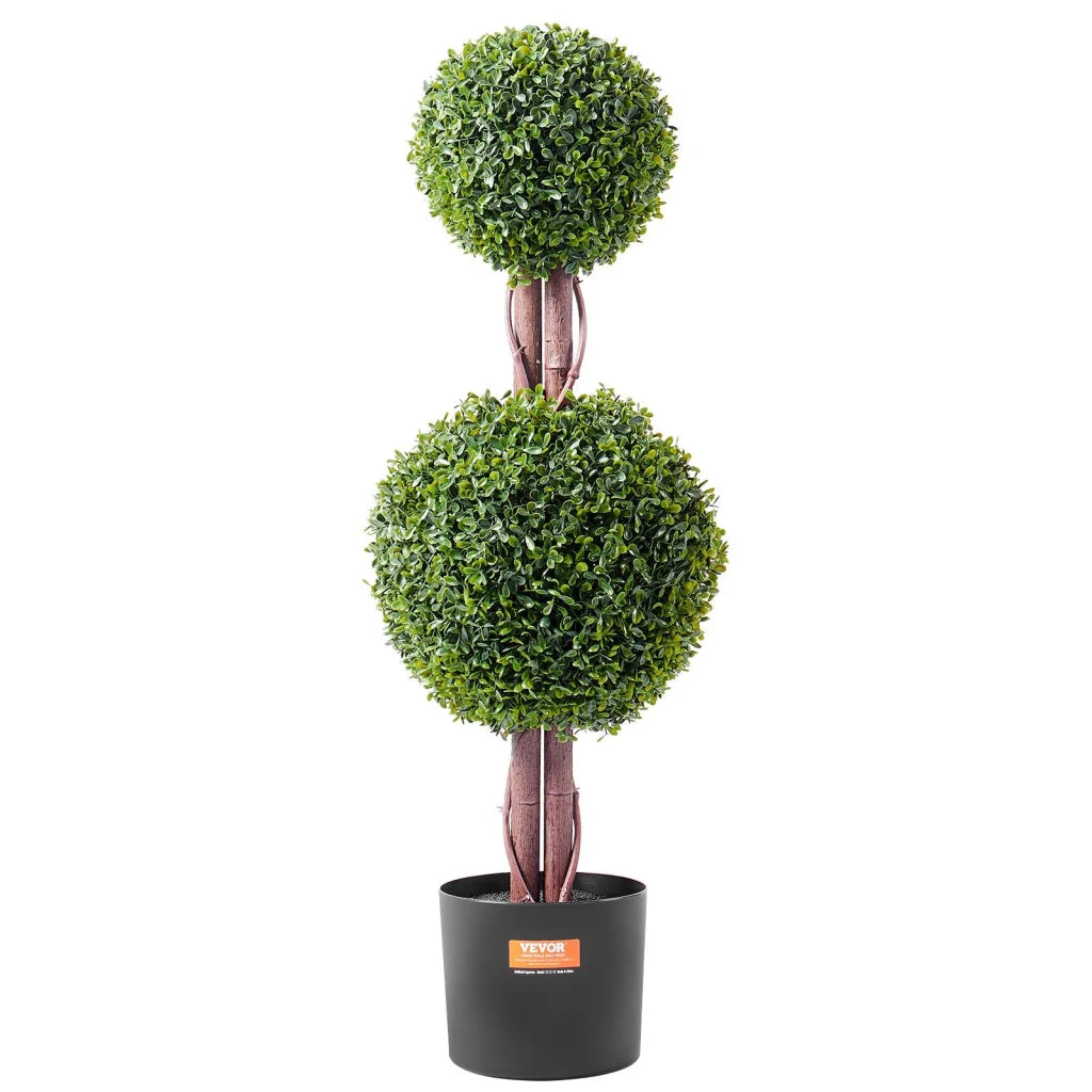 VEVOR 2 Pack 91.4cm Artificial Boxwood Topiary Tree Faux