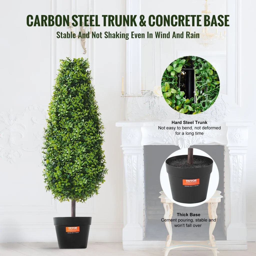 VEVOR 2 Pack 91.4cm Artificial Boxwood Topiary Tree Faux