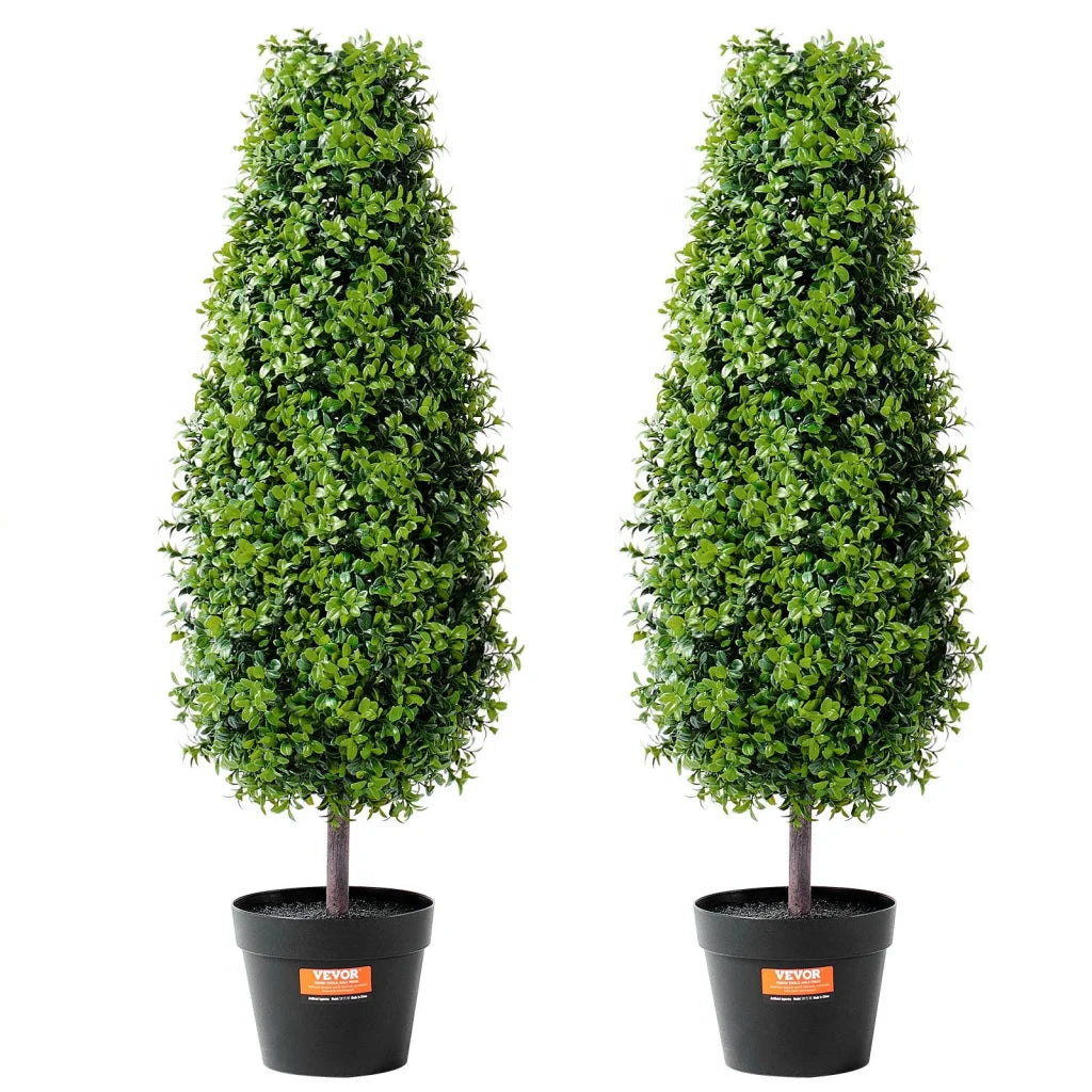 VEVOR 2 Pack 91.4cm Artificial Boxwood Topiary Tree Faux