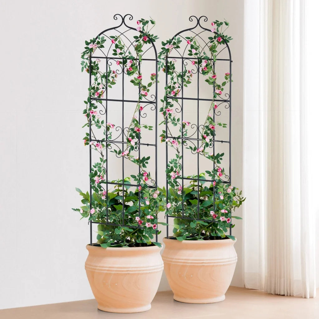 VEVOR 2 Packs Metal Garden Trellis for Climbing Plant