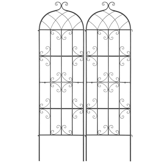VEVOR 2 Packs Metal Garden Trellis for Climbing Plant