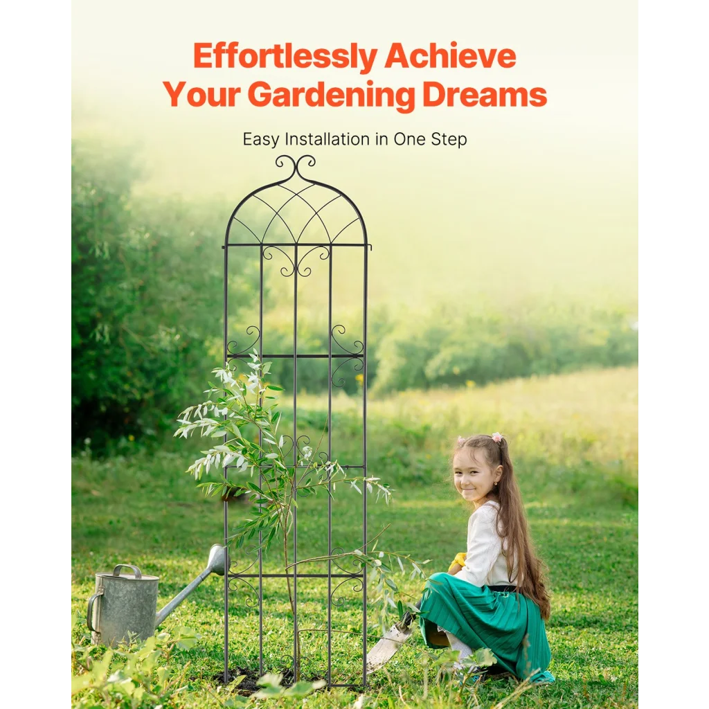 VEVOR 2 Packs Metal Garden Trellis for Climbing Plant