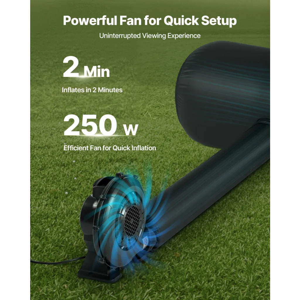 VEVOR 20 ft Inflatable Movie Screen 16:9 600D Movie