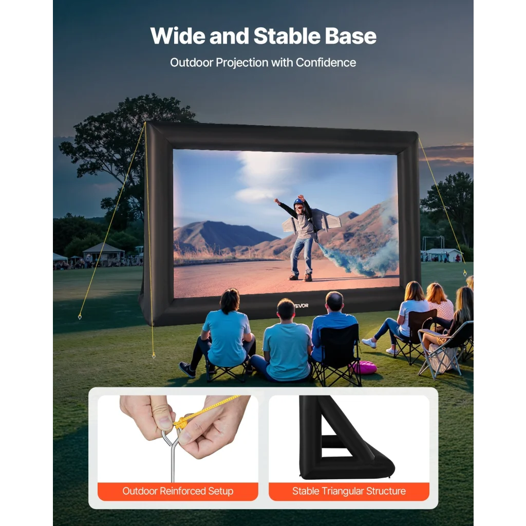 VEVOR 20 ft Inflatable Movie Screen 16:9 600D Movie
