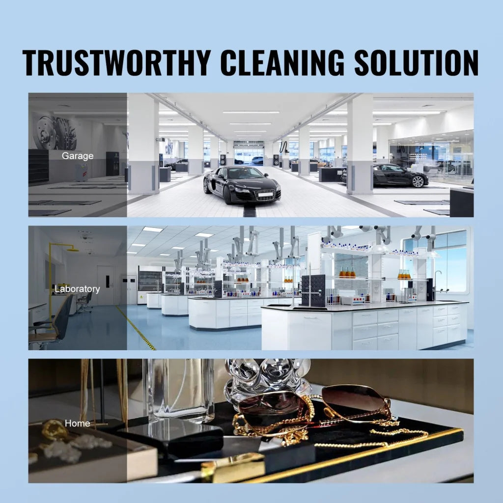 22l vevor ultrasonic cleaner with material finish and practical fittings
