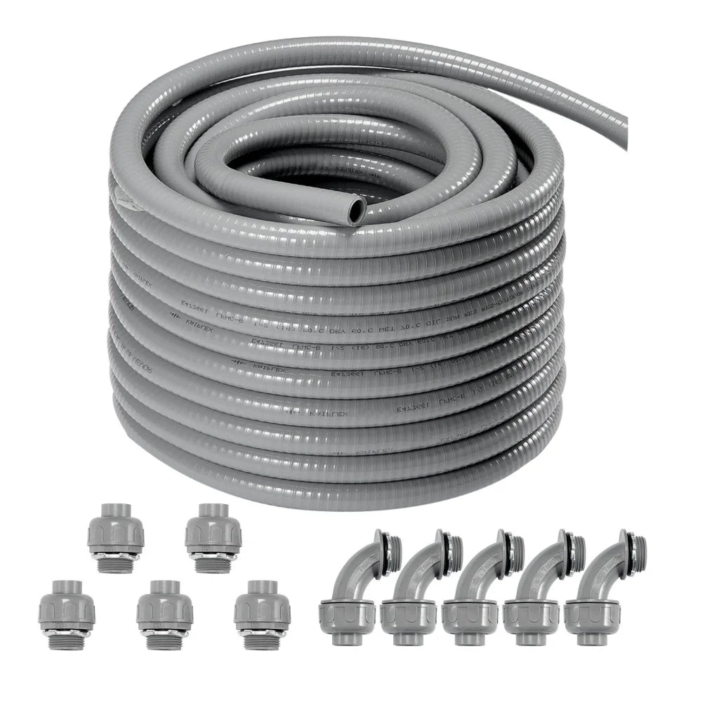 VEVOR 25.4 mm Flexible Electrical Conduit 30.5 m PVC