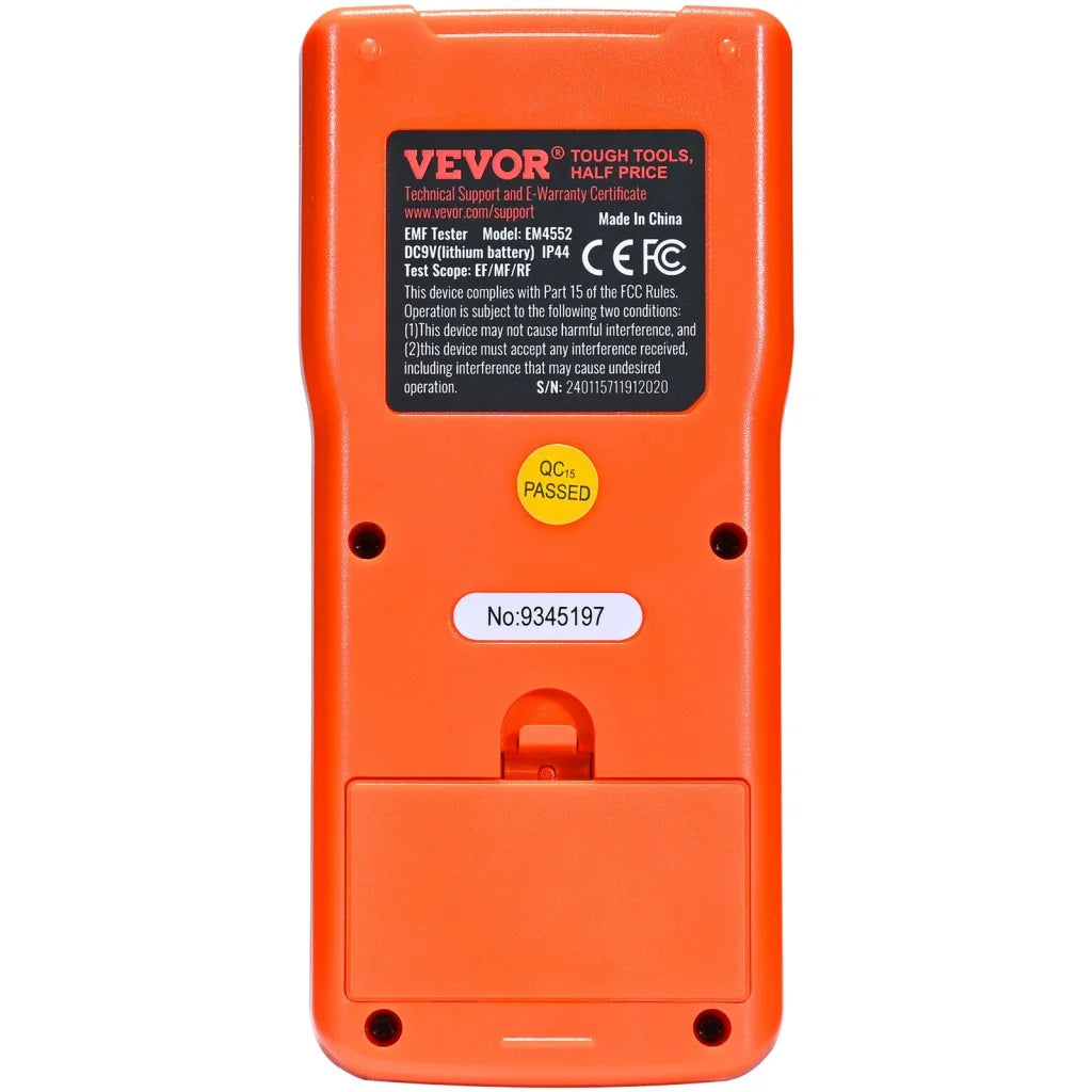 VEVOR 3-in-1 EMF Meter 5Hz - 3.5GHz Handheld Rechargeable