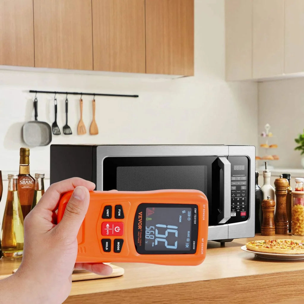 VEVOR 3-in-1 EMF Meter 5Hz-6GHz Handheld Rechargeable