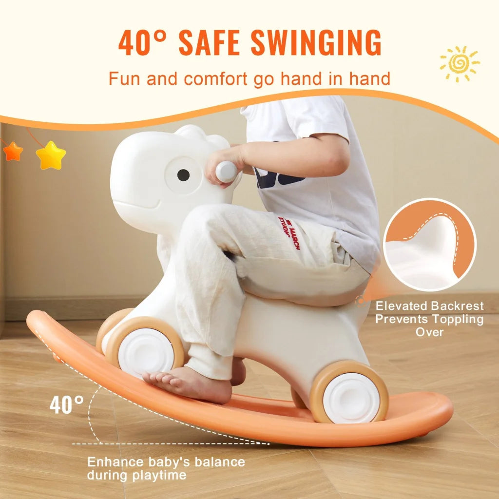 VEVOR 3 in 1 Rocking Horse for Toddlers 1-3 Years Baby