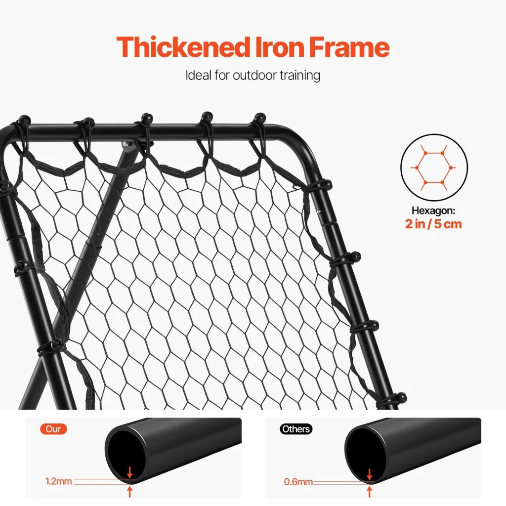 VEVOR 34’’x34’’ Soccer Rebounder Net Kick-Back Portable
