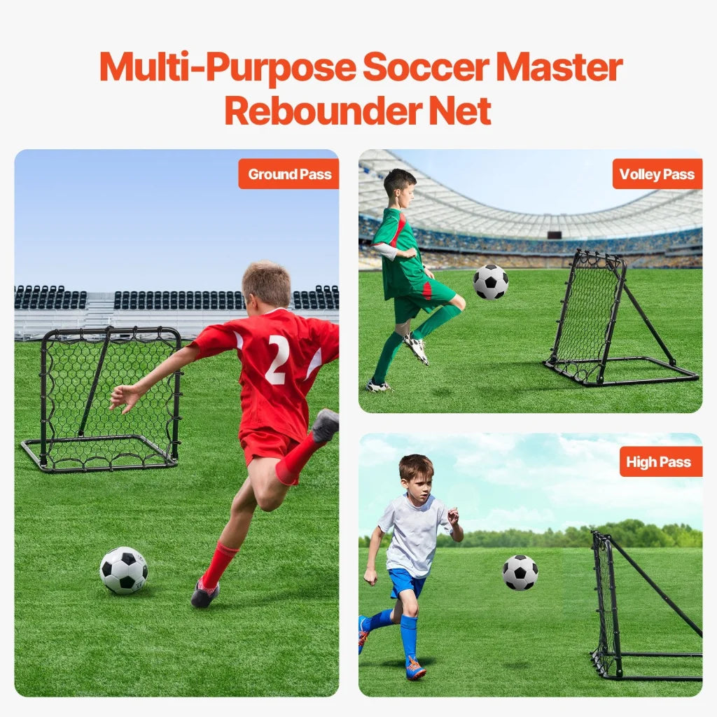 VEVOR 34’’x34’’ Soccer Rebounder Net Kick-Back Portable