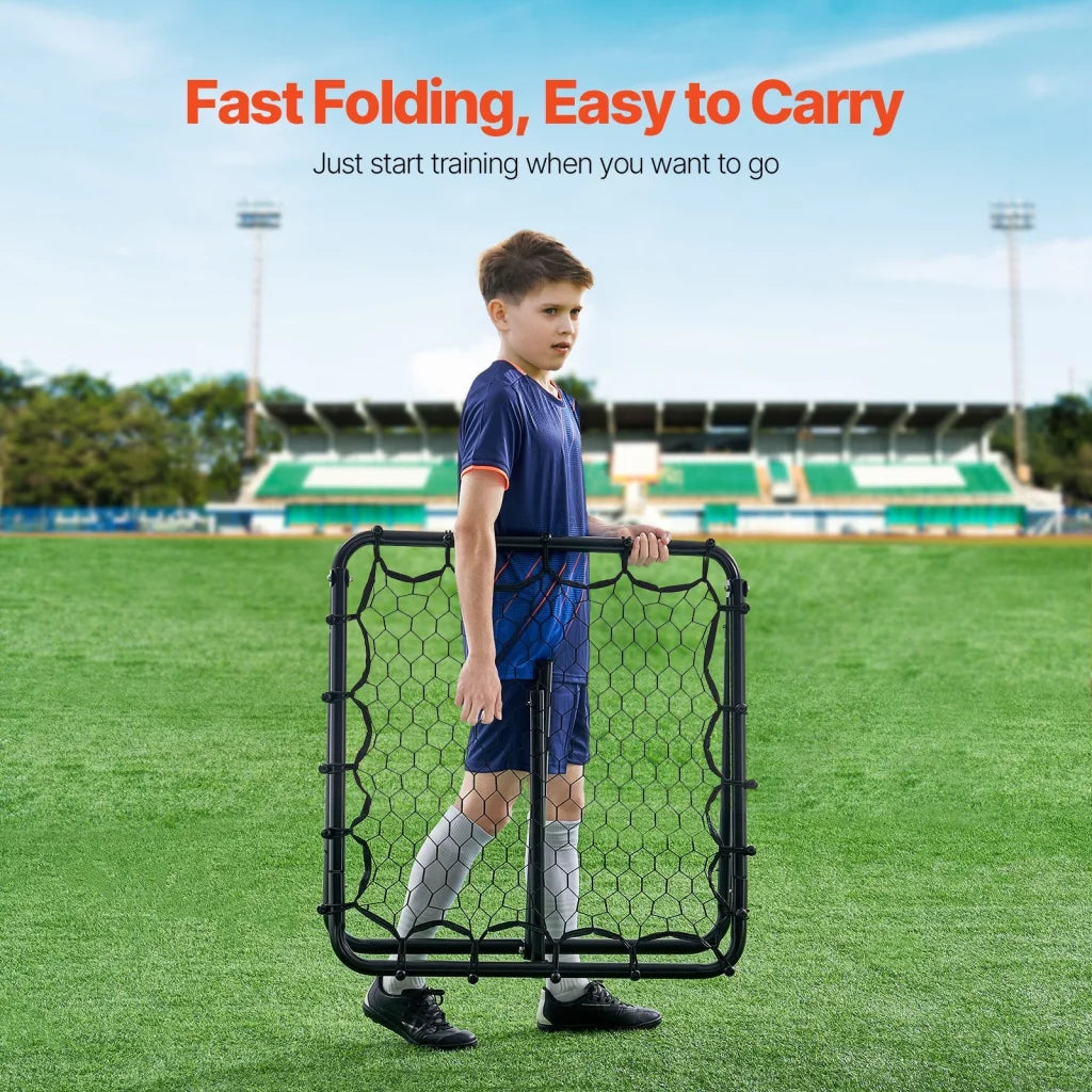 VEVOR 34’’x34’’ Soccer Rebounder Net Kick-Back Portable